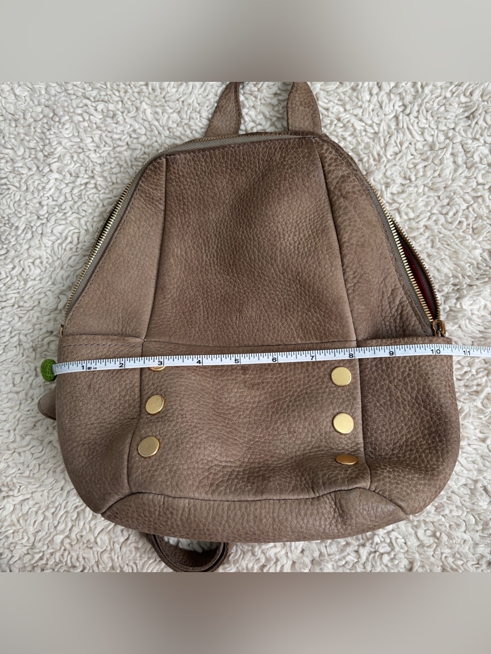 Hammitt Hunter Pebbled Leather Backpack with Gold Hardware - Picture 14 of 16